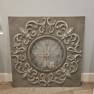 Elegant Gray Wall Decor Panel